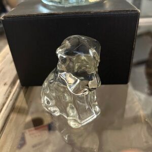 Vintage Federal Glass Figure 
 Flaw rough spot in glass Dog Puppy  Hollow Hg55